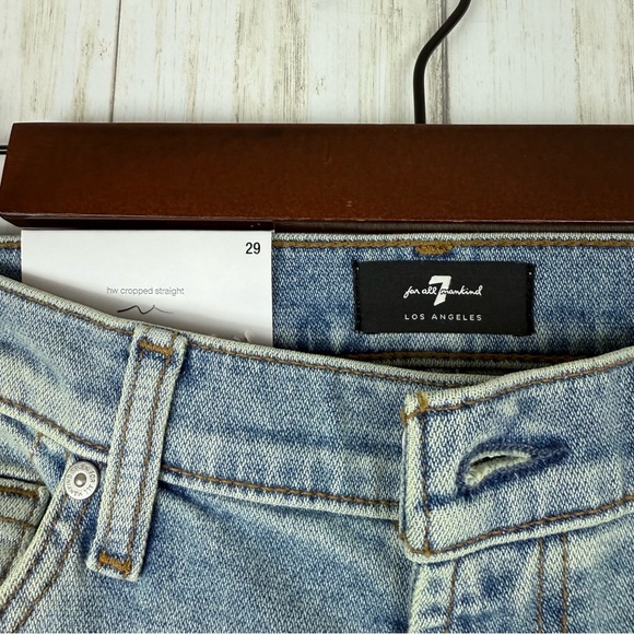 7 for all mankind NWT High Waist cropped straight size 29 - Picture 4 of 5